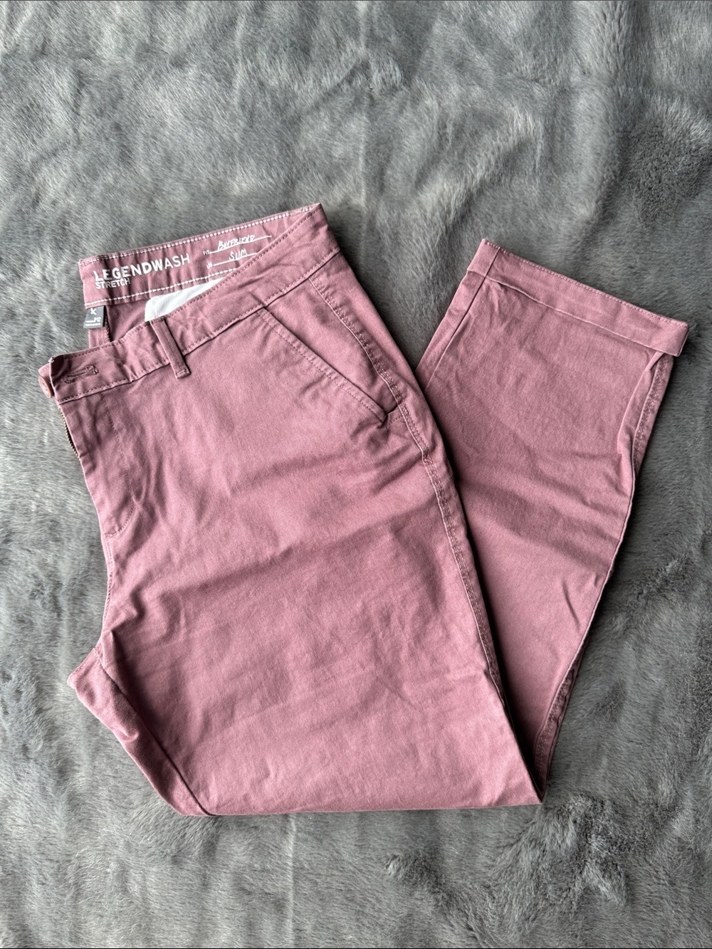 Eddie Bauer Mauve Slim Chino Pants